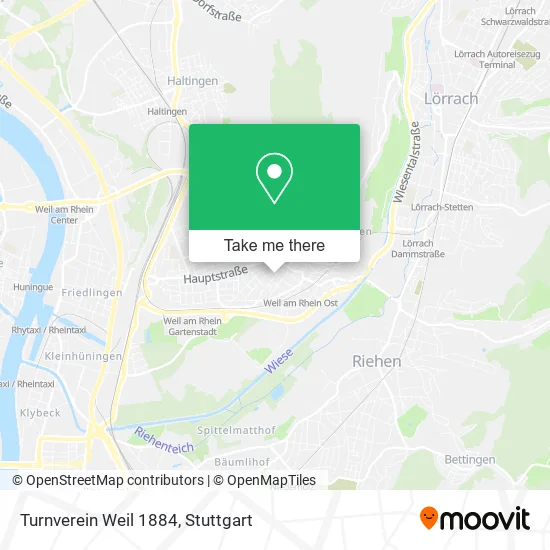 Карта Turnverein Weil 1884