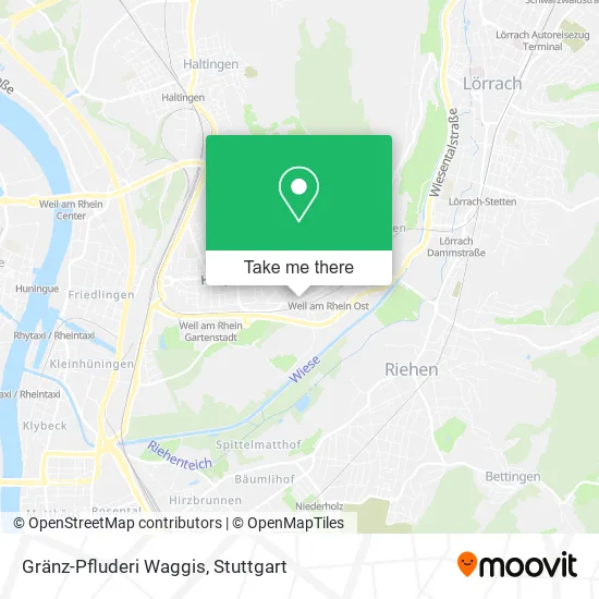 Карта Gränz-Pfluderi Waggis