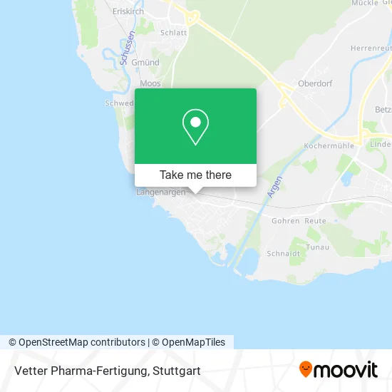 Карта Vetter Pharma-Fertigung