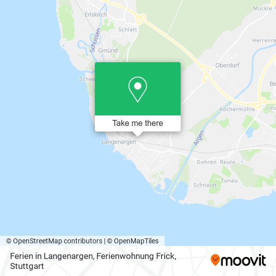 Ferien in Langenargen, Ferienwohnung Frick map
