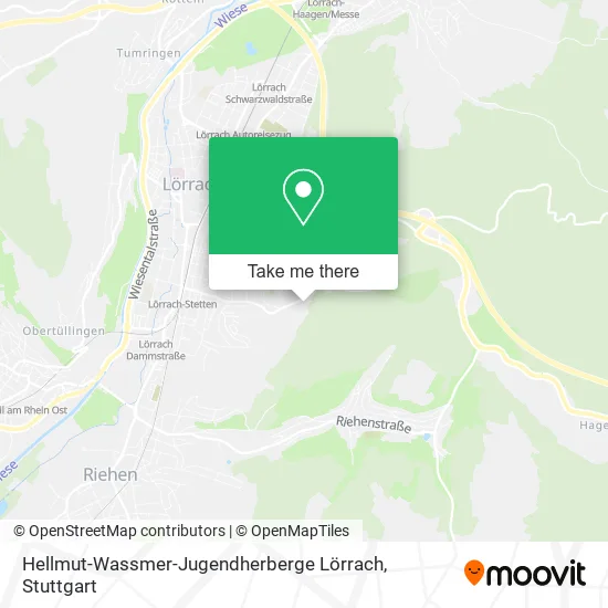Карта Hellmut-Wassmer-Jugendherberge Lörrach