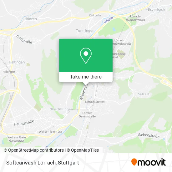 Карта Softcarwash Lörrach