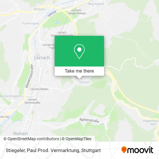 Карта Stiegeler, Paul Prod. Vermarktung