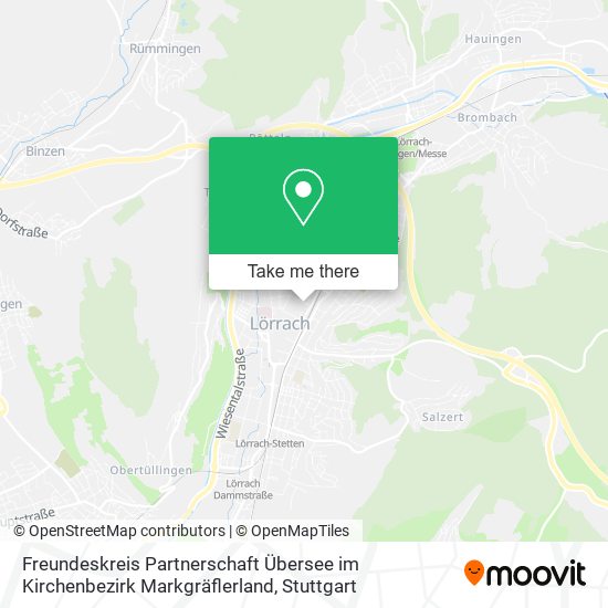 Freundeskreis Partnerschaft Übersee im Kirchenbezirk Markgräflerland map