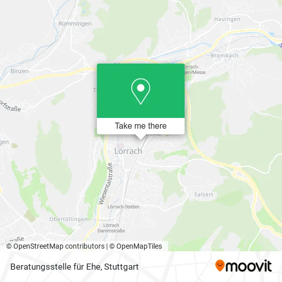 Карта Beratungsstelle für Ehe