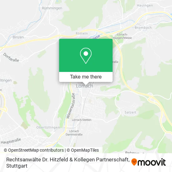 Карта Rechtsanwälte Dr. Hitzfeld & Kollegen Partnerschaft