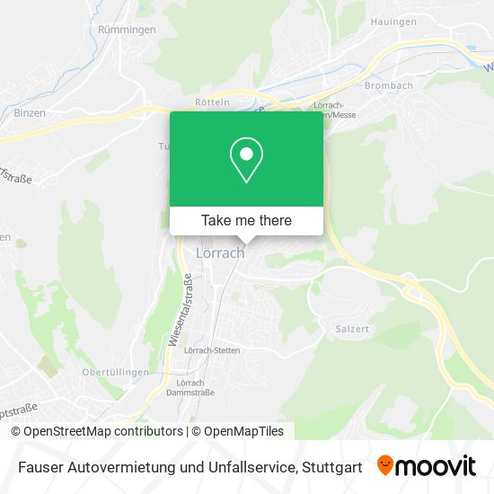 Fauser Autovermietung und Unfallservice map