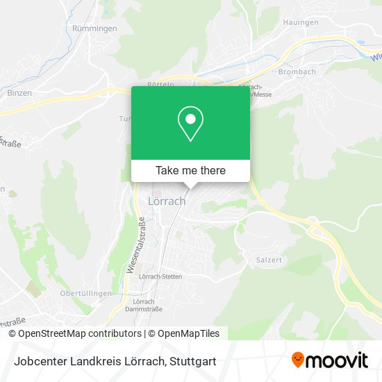 Jobcenter Landkreis Lörrach map