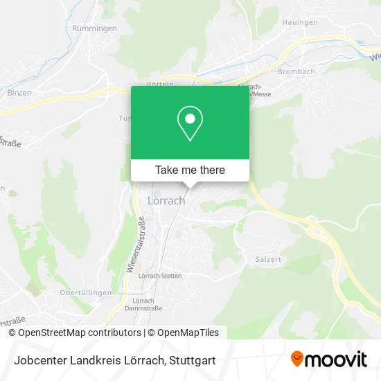 Карта Jobcenter Landkreis Lörrach