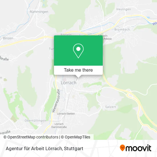 Карта Agentur für Arbeit Lörrach