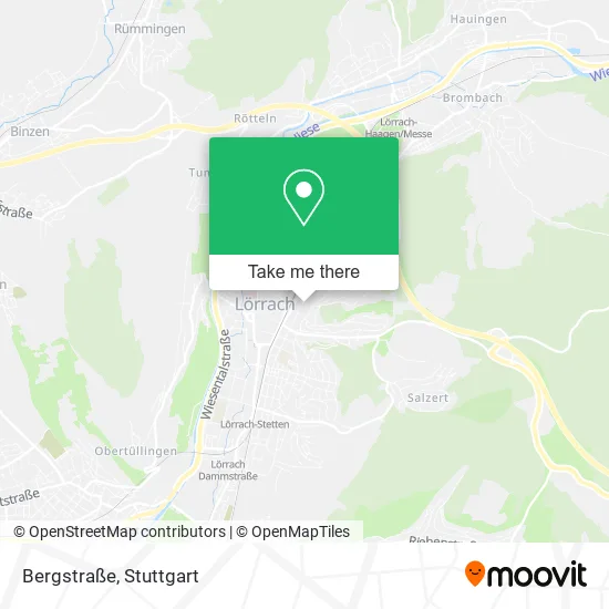 Карта Bergstraße