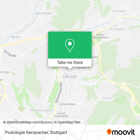 Podologie Gerspacher map