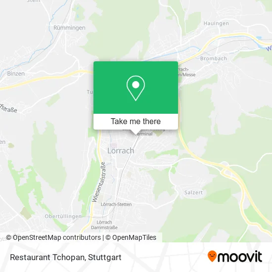 Карта Restaurant Tchopan