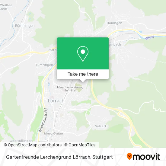 Карта Gartenfreunde Lerchengrund Lörrach