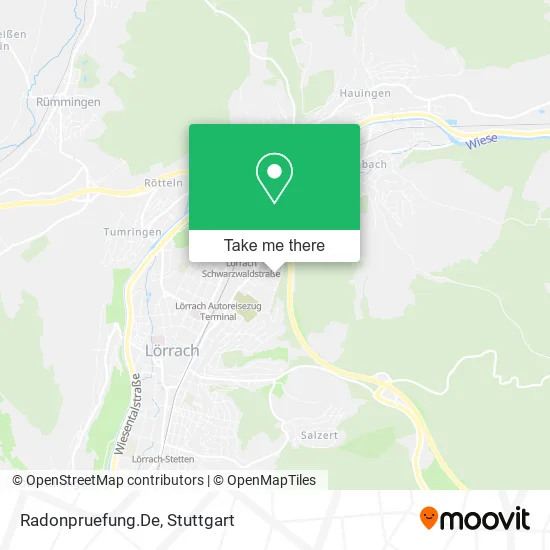 Карта Radonpruefung.De