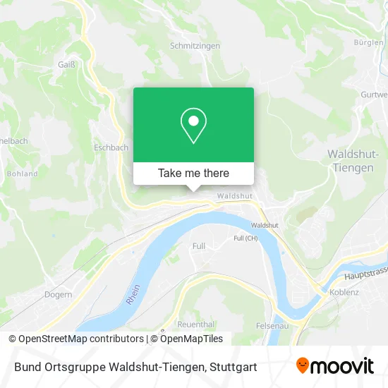 Карта Bund Ortsgruppe Waldshut-Tiengen