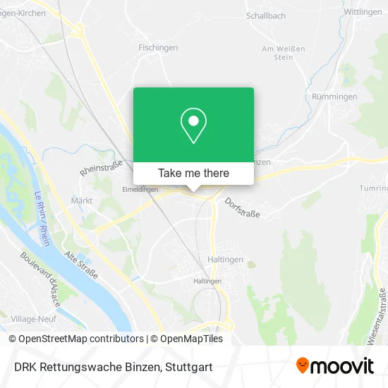 Карта DRK Rettungswache Binzen