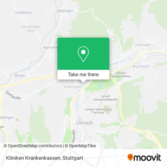 Kliniken Krankenkassen map