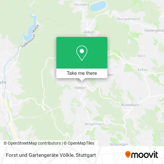 Карта Forst und Gartengeräte Völkle