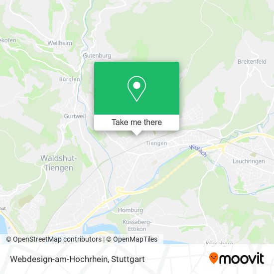 Webdesign-am-Hochrhein map