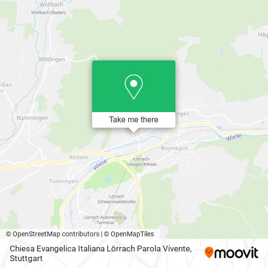 Chiesa Evangelica Italiana Lörrach Parola Vivente map