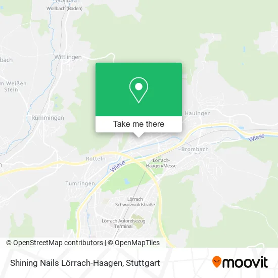 Карта Shining Nails Lörrach-Haagen