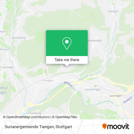 Карта Surianergemeinde Tiengen
