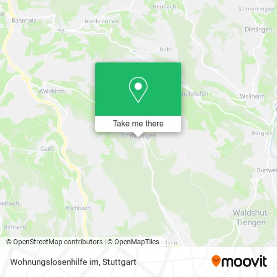 Карта Wohnungslosenhilfe im