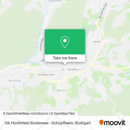 Карта Ihk Hochrhein-Bodensee - Schopfheim