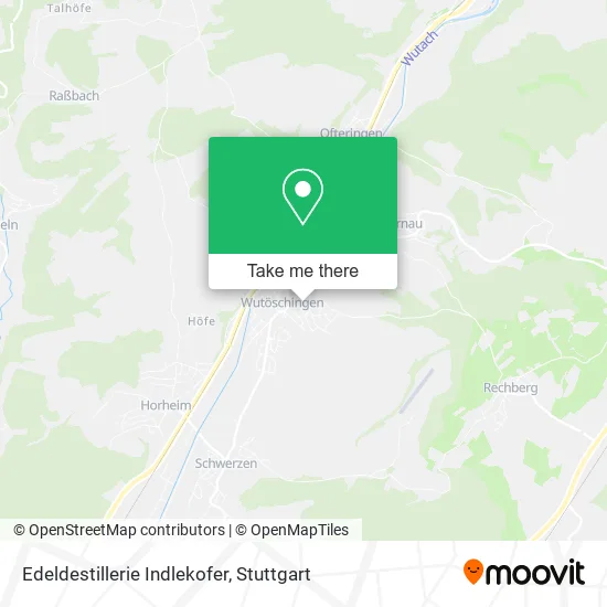 Карта Edeldestillerie Indlekofer