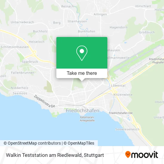 Карта Walkin Teststation am Riedlewald