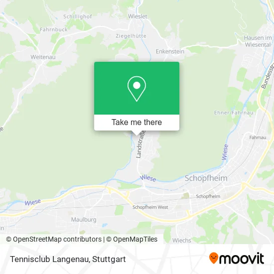 Карта Tennisclub Langenau