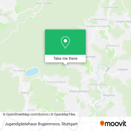 Карта Jugendgästehaus Bugenmoos