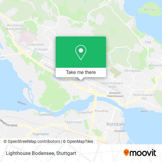 Lighthouse Bodensee map