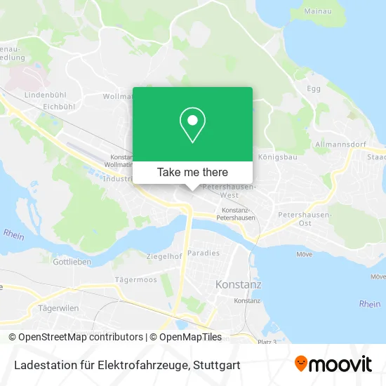 Карта Ladestation für Elektrofahrzeuge