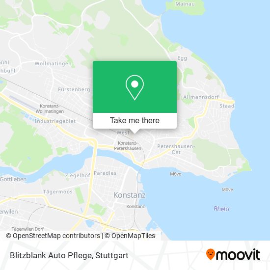 Карта Blitzblank Auto Pflege