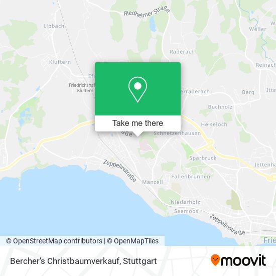 Bercher's Christbaumverkauf map