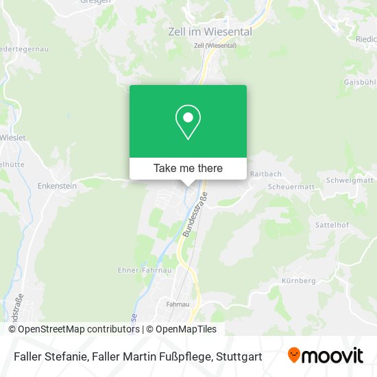 Карта Faller Stefanie, Faller Martin Fußpflege