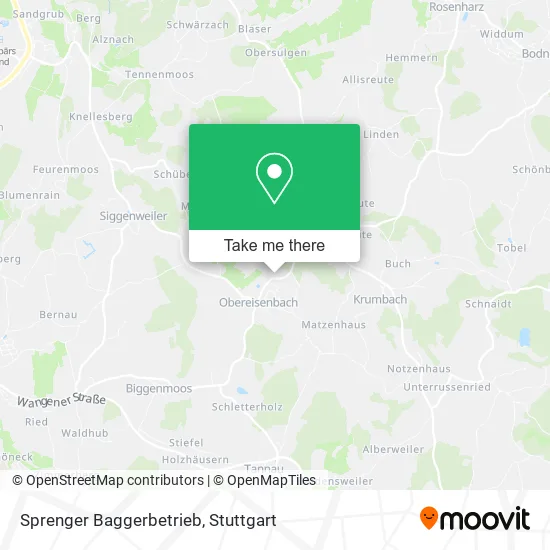 Карта Sprenger Baggerbetrieb