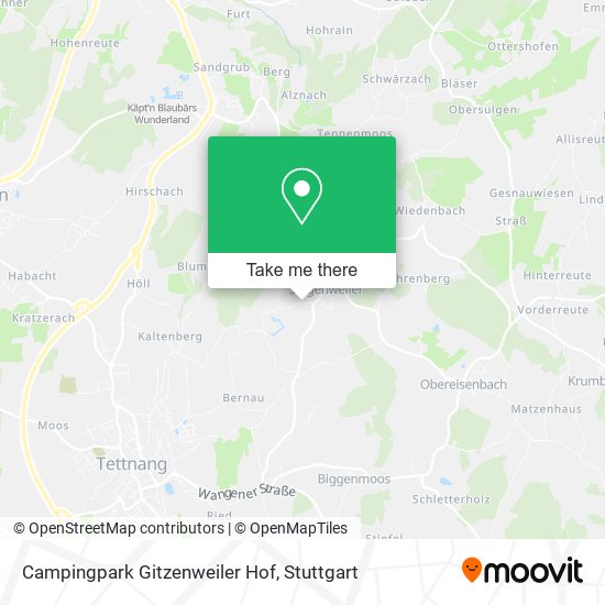 Campingpark Gitzenweiler Hof map