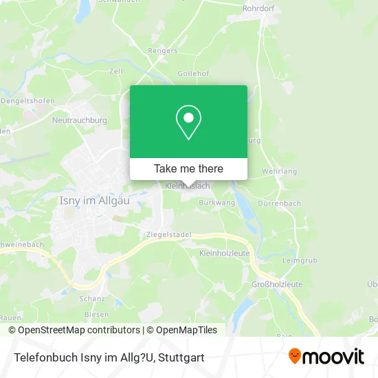 Карта Telefonbuch Isny im Allg?U