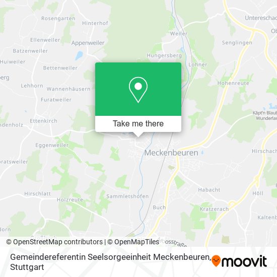 Gemeindereferentin Seelsorgeeinheit Meckenbeuren map