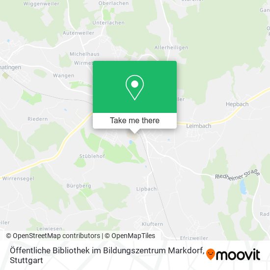 Öffentliche Bibliothek im Bildungszentrum Markdorf map