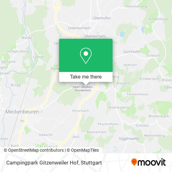 Campingpark Gitzenweiler Hof map