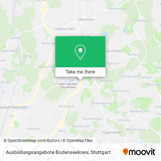 Карта Ausbildungsangebote Bodenseekreis