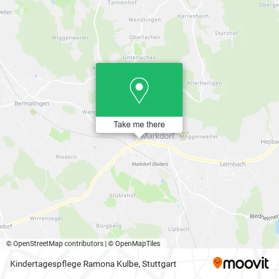 Карта Kindertagespflege Ramona Kulbe