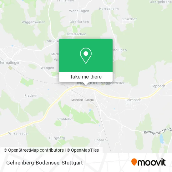 Карта Gehrenberg-Bodensee