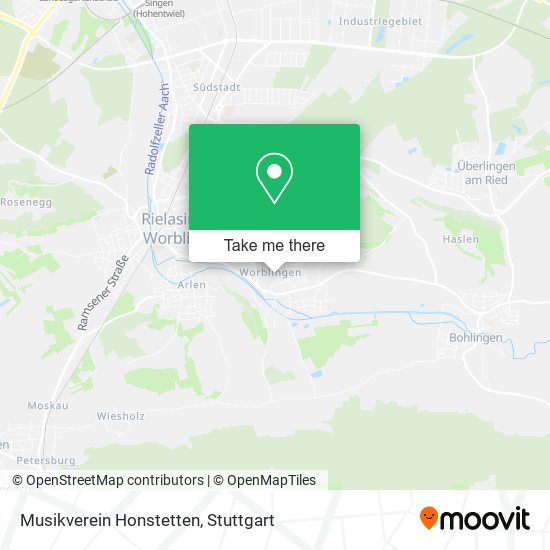 Musikverein Honstetten map