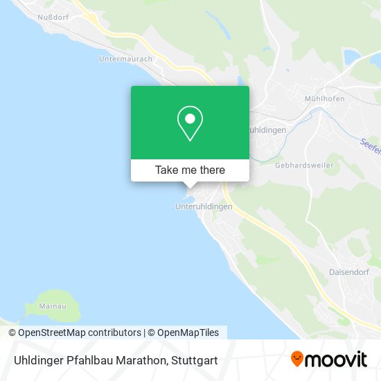 Uhldinger Pfahlbau Marathon map