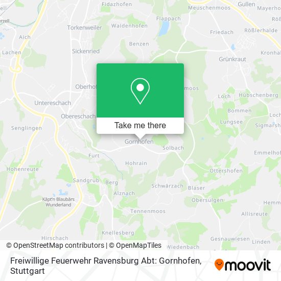 Freiwillige Feuerwehr Ravensburg Abt: Gornhofen map